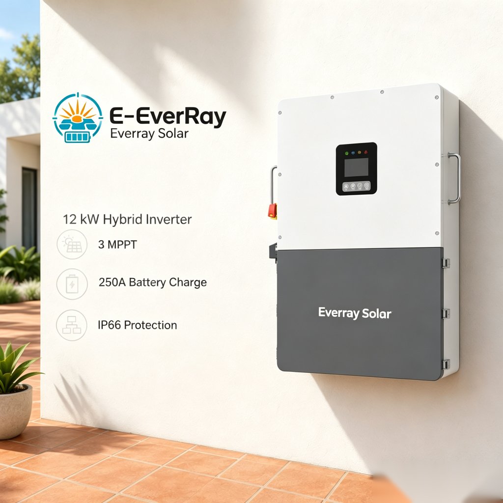 12 kW wall-mounted hybrid inverter from EverRay Solar