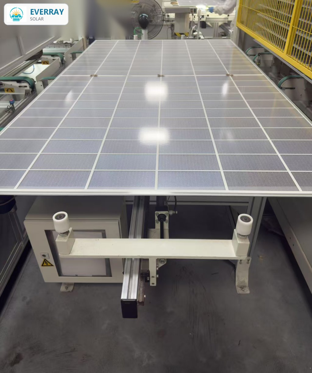 Solar module back glass and encapsulant assembly process