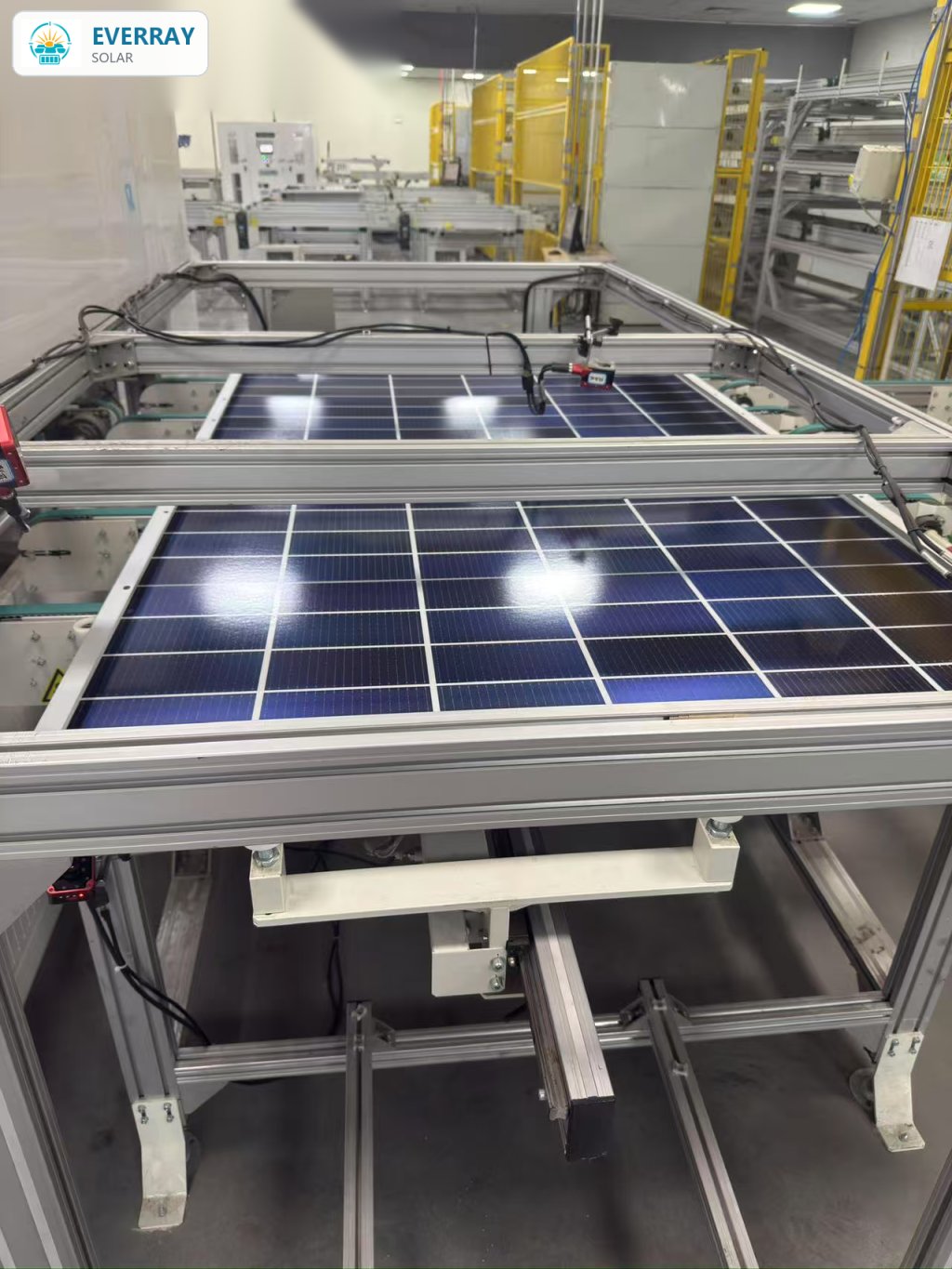 Solar module nameplate and label application at the factory line